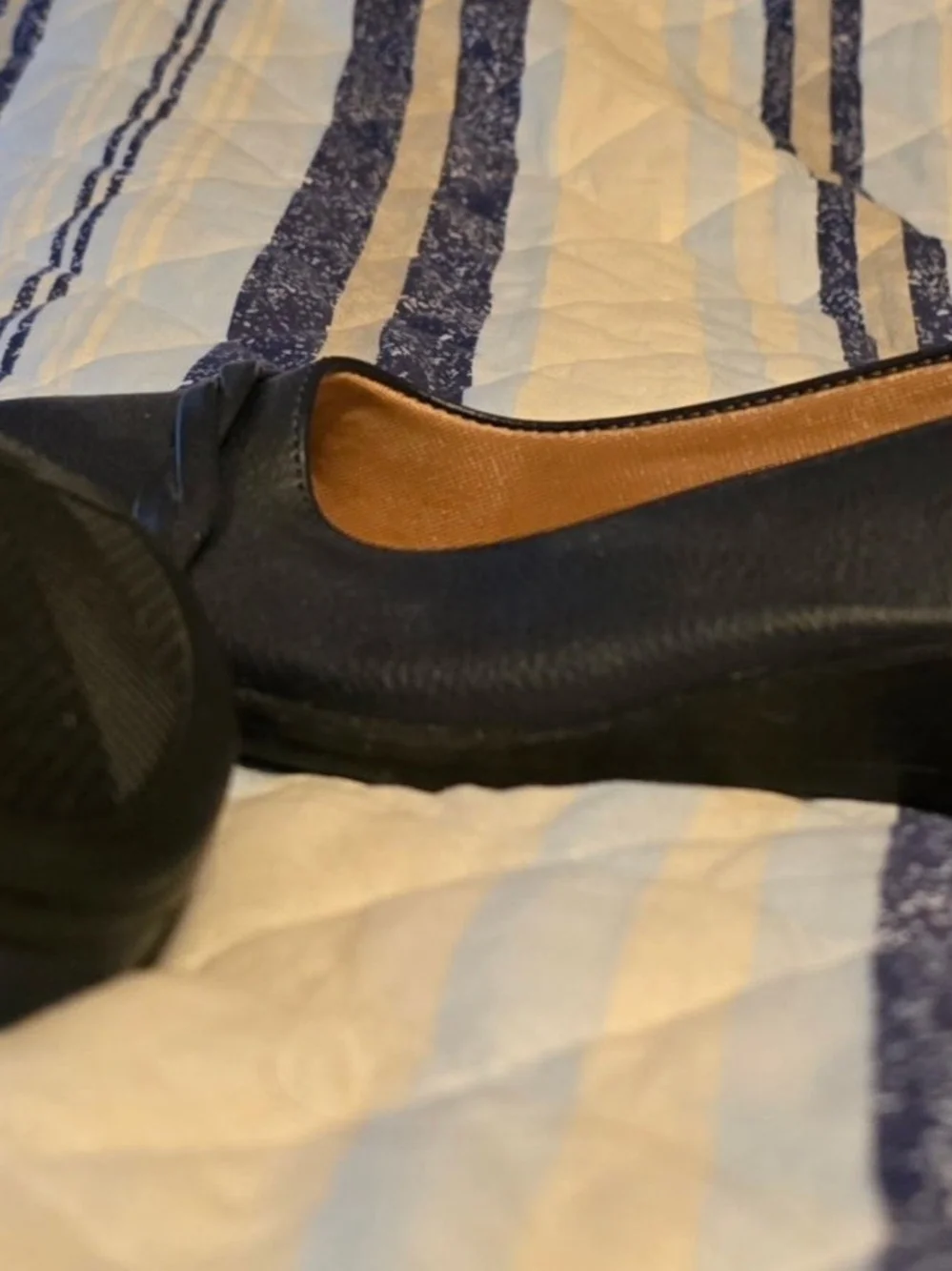 Lifestride Women's Navy Ballet Flats - Comfortable Everyday Slip-Ons Sz 7.5 W